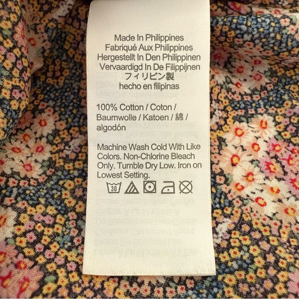 J. Crew Collection Tie-Sleeve Button-Front Top in Ratti Prism Floral - Picture 14 of 17